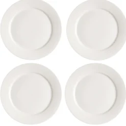 Kalk bord 28 cm 4-pak, wit
