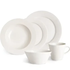 Kalk klein bord 21 cm 4-pak, wit