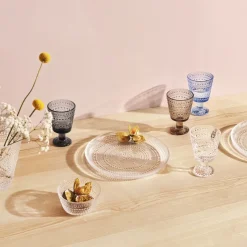 Kastehelmi drinkglas op voet 26 cl 4-pack, Helder
