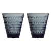 Kastehelmi glas 30 cl, 2-pack, Donkergrijs