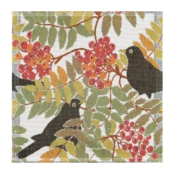 Koltrast stoffen servet 35x35 cm, Multi