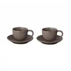 Kumi espressokopje met schotel 6 cl 2-pack, Espresso