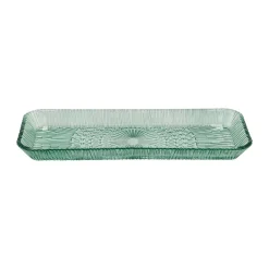 Kusintha serveerschotel rechthoekig 14x38 cm, Green