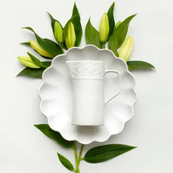 Lace pot, 1,2 L, Wit