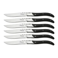 Laguiole By Hâws grillvork 6-pack, Black hout