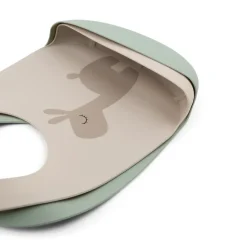 Lalee slabbetje 2-pack, Grijs-groen