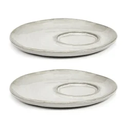 La Mère schotel voor espresso kop Ø11 cm 2-pack, Off white