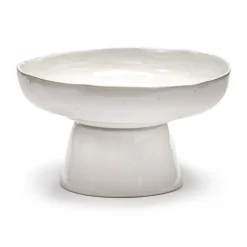 La Mère serveerschaal op voet Ø31 cm, Off white