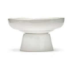 La Mère serveerschaal op voet Ø31 cm, Off white