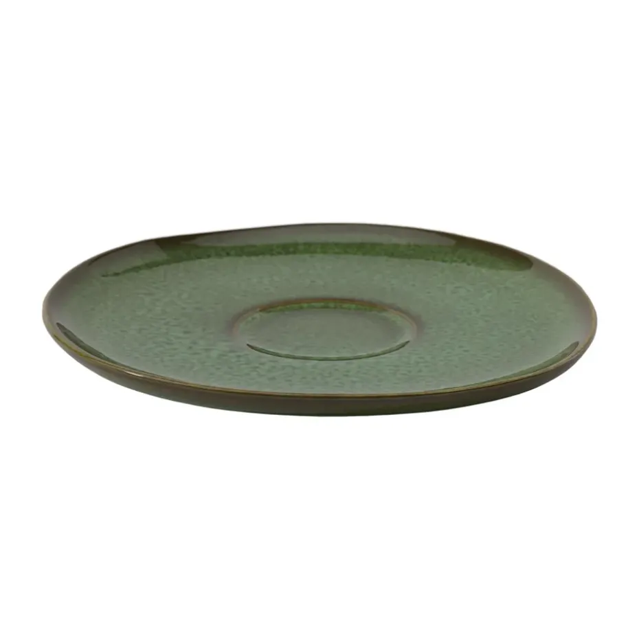 Lave koffieschoteltje 15,5 cm, Groen