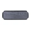 Leaf™ Houten dienblad water- en oliebestendig 33x11,5 cm, Zwart wilgenhout