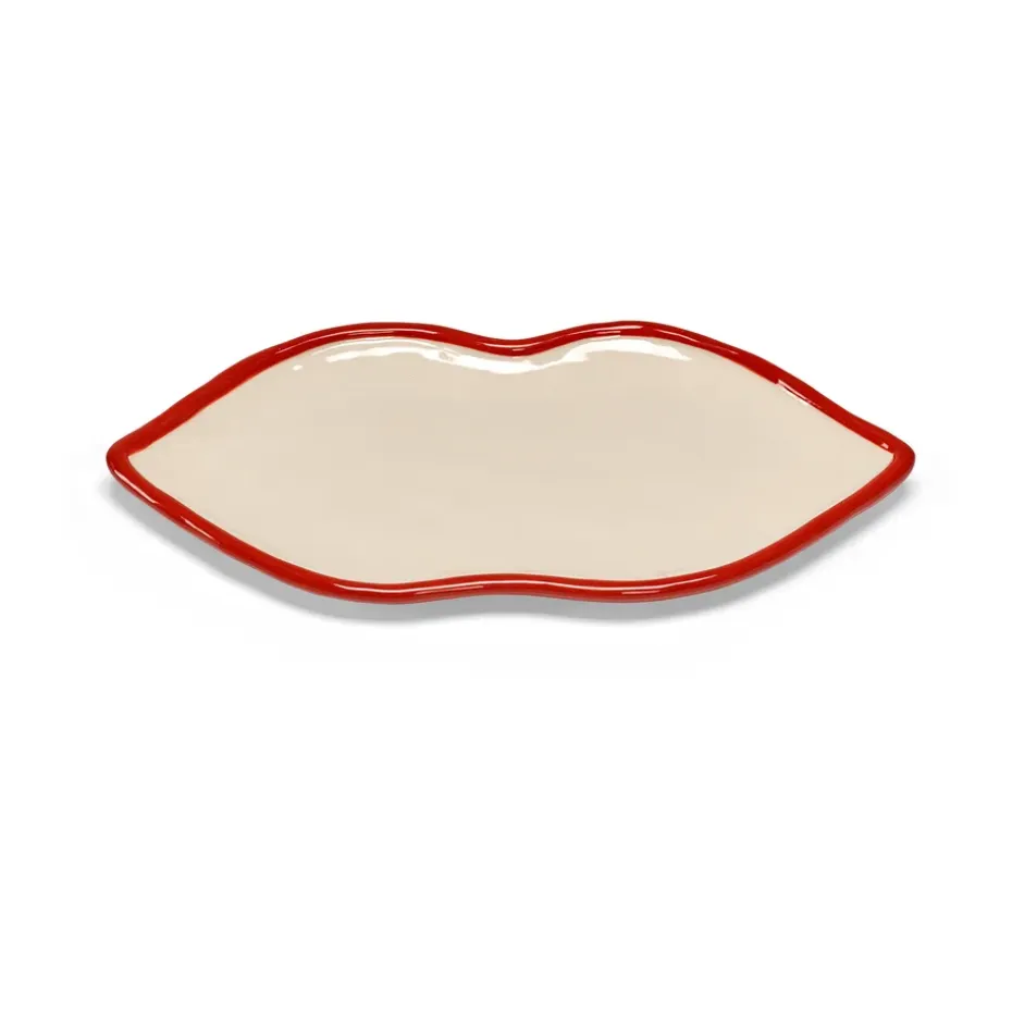 Les Objets Mouleversants dienblad L, Red-white