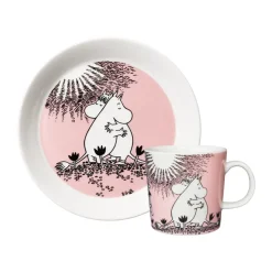 Liefde 30 jaar Moominmok & bord, 2 delen