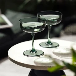 Like champagneglas coupe 10 cl 2-pack, Sage