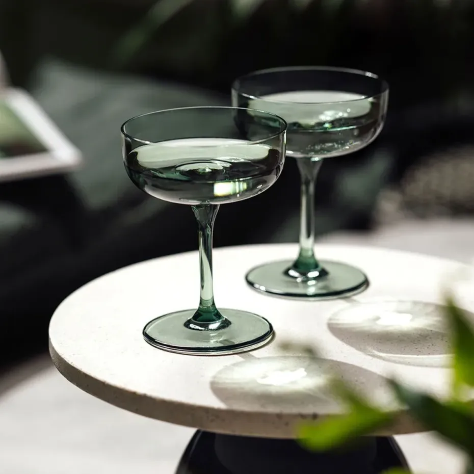 Like champagneglas coupe 10 cl 2-pack, Sage