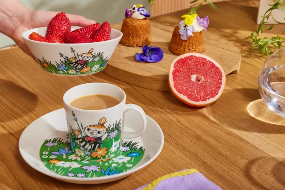 Lilla My på ängen Moominkom, Wit-multi