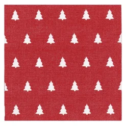 Linen trees servet 33x33 cm 20-pack, Red
