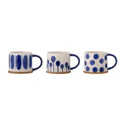 Linora mok 45 cl 3-pack, Blauw