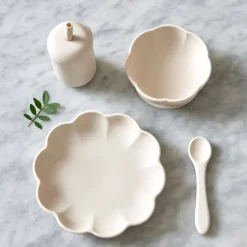 Little Poppy kinderservies 4-delig, Cream