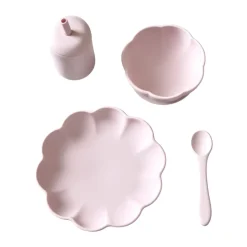 Little Poppy kinderservies 4-delig, Light pink