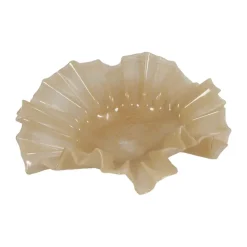 Loa schaal groot 32 cm, Beige