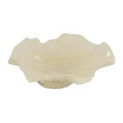 Loa schaal met voet 22 cm, Vanille