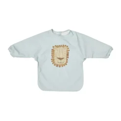 Lobo Lion slabbetje met mouw, Ice blue