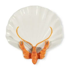 Lobsti serveerschotel, Wit-oranje