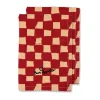 Love servet 45x45 cm 2-pack, Rood-zand