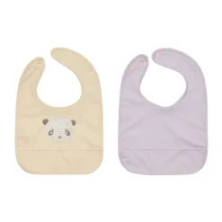 Lun Lun panda slabbetje 2-delig, Vanilla-lavender