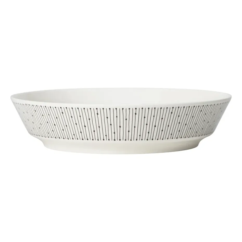 Mainio Sarastus diep bord Ø23 cm, Zwart-wit