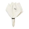 Mai stoffen servet 45x45 cm, Black-off white