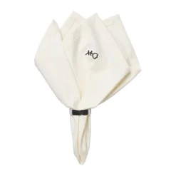 Mai stoffen servet 45x45 cm, Black-off white
