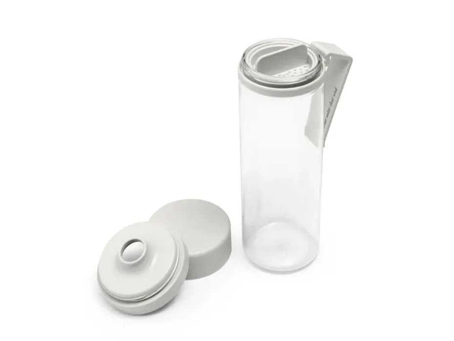 Make & Take waterfles met zeef 0,5 L, Lichtgrijs