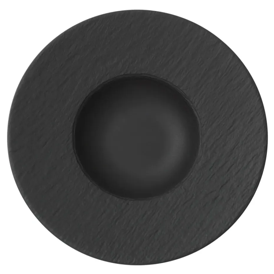 Manufacture Rock diep bord Ø28 cm, zwart