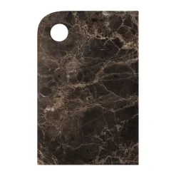 Marble serveerblad medium 20x30 cm, Brown