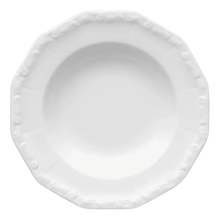 Maria diep bord Ø23 cm, Wit