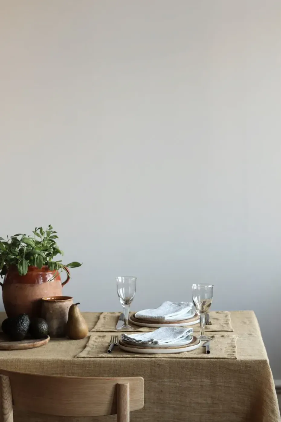 Marion placemat linnen 37x50 cm, Pampas