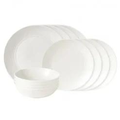 Maze bordenset 12-delig, wit
