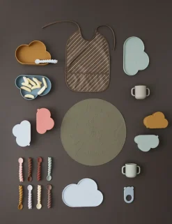 Mellow lepel 3-pack, Dusty Blue-taupe-pale mint