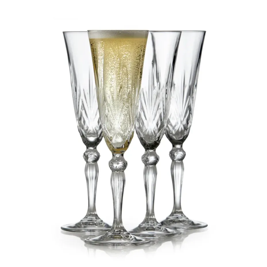 Melodia champagneglas 16 cl 4-pack, Kristal