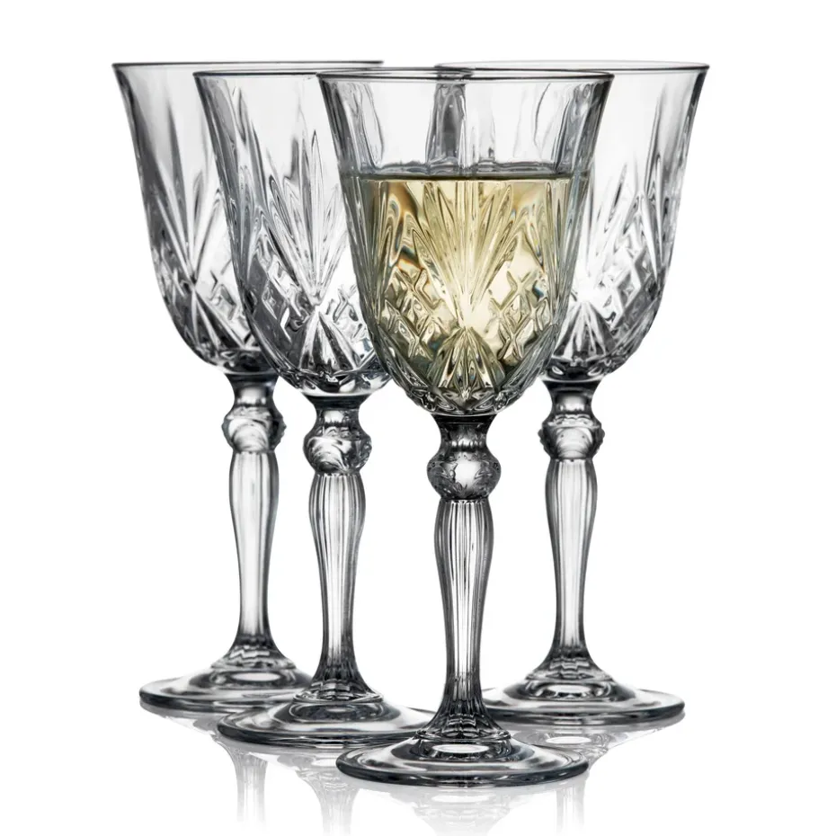 Melodia wittewijnglas 21 cl 4-pack, Kristal