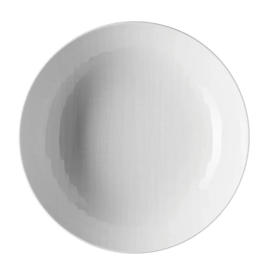 Mesh diep bord 21 cm., wit
