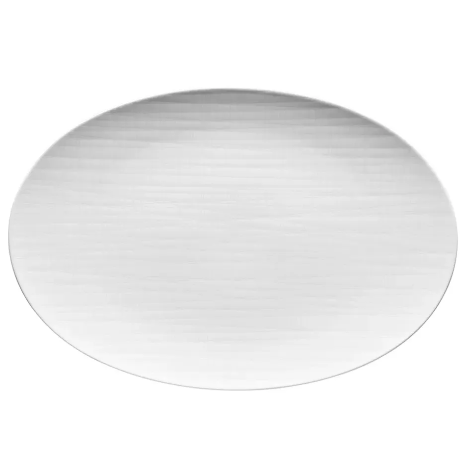 Mesh serveerschotel 34 cm., wit