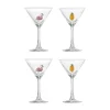 Misa cocktailglas 17 cl 4-delig, Clear-flamingo, clear-pineapple
