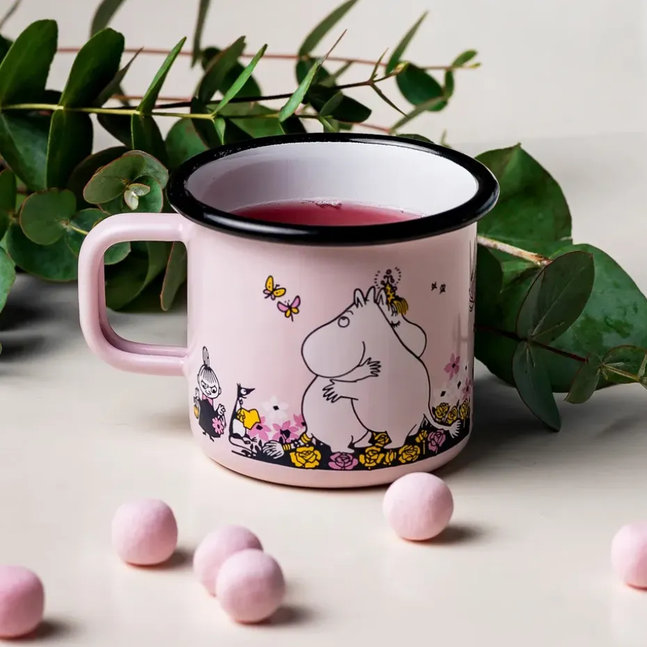 Moemin geëmaileerde mok knuffel 37 cl, Roze