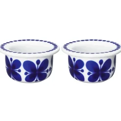 Mon Amie eierdop 2-pack, Wit-blauw