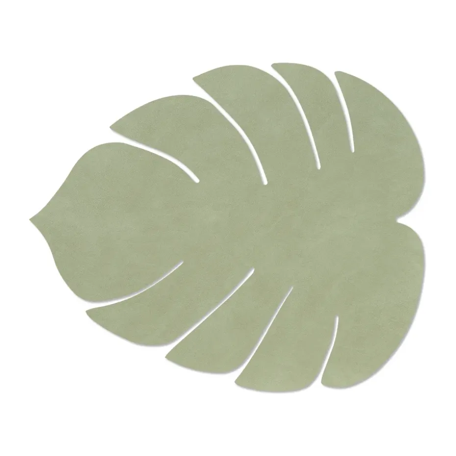 Monstera Leaf Nupo placemat L, Olijfgroen