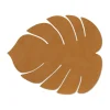 Monstera Leaf Nupo placemat L, Burned curry