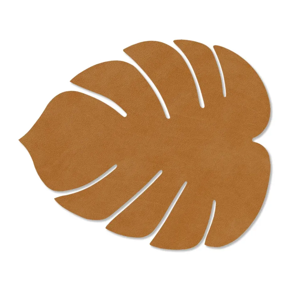 Monstera Leaf Nupo placemat S, Burned curry
